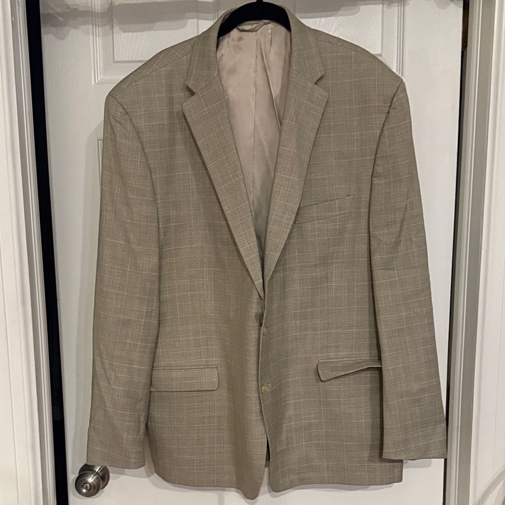 Lauren Ralph Lauren Tan Checkered Blazer